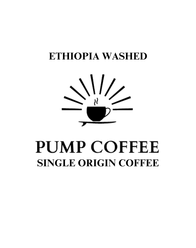 Pump Coffee Ethiopia Washed Coffee (per 1 pounds)
