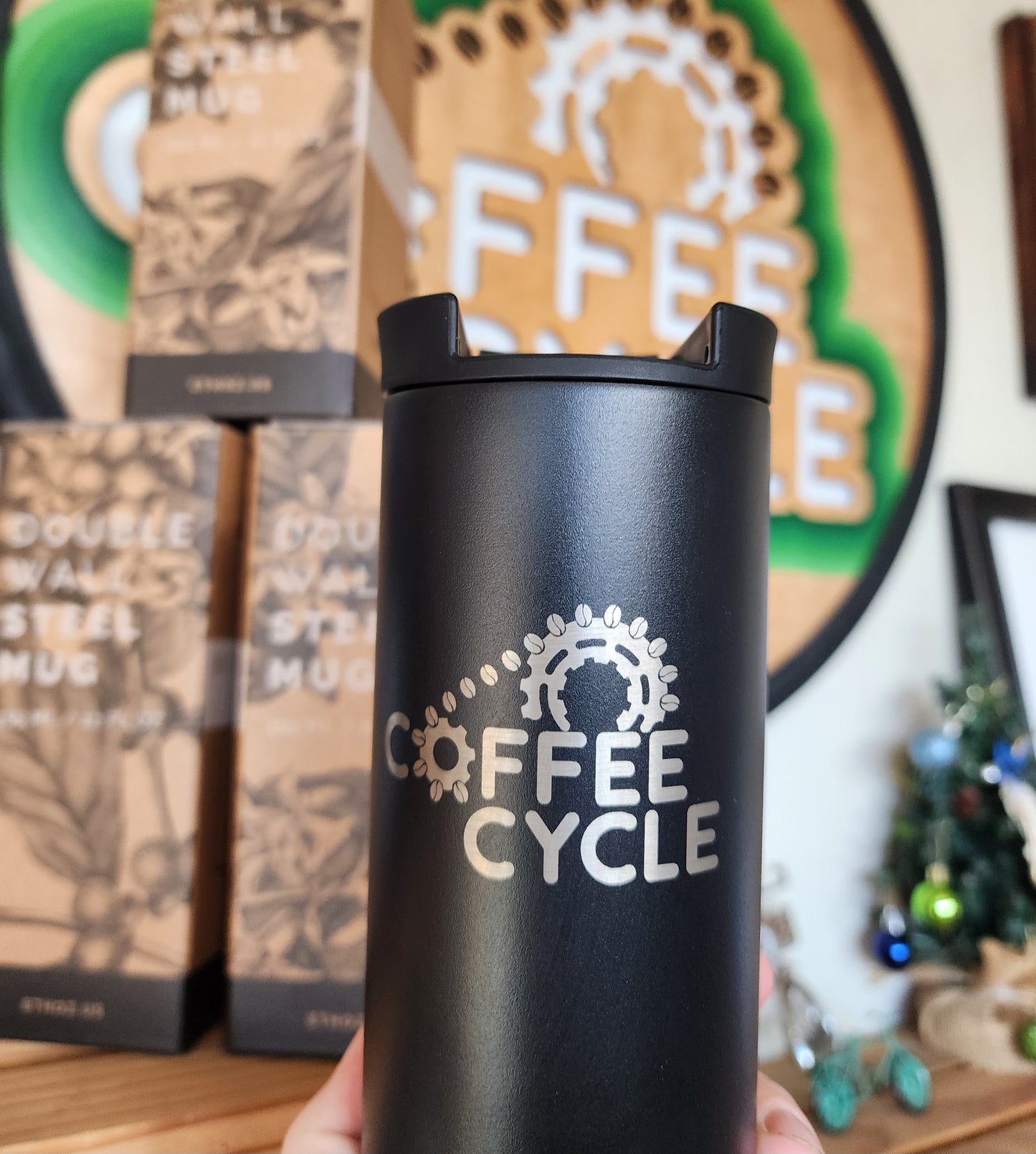 Coffee Cycle Ethoz Tumbler - 12oz with Lid