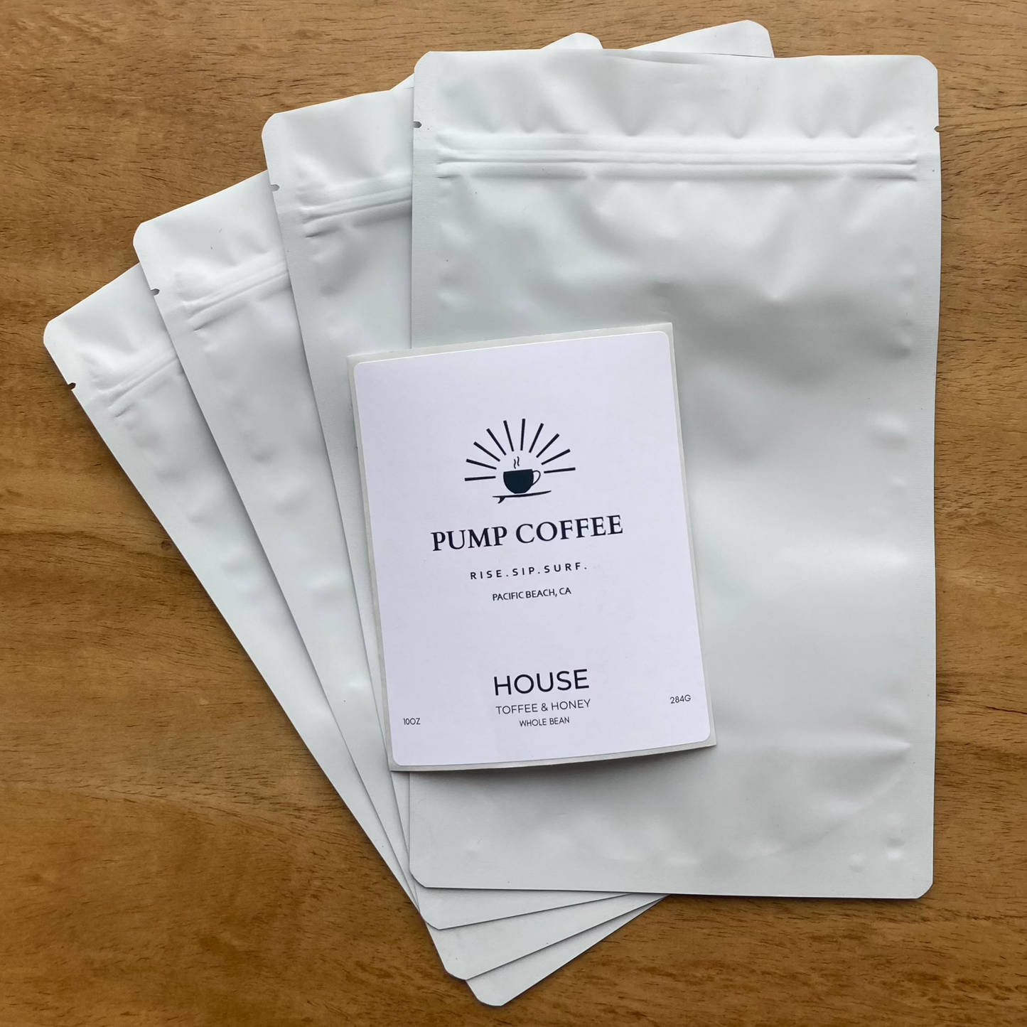 Pump Coffee House Blend Empty Bags